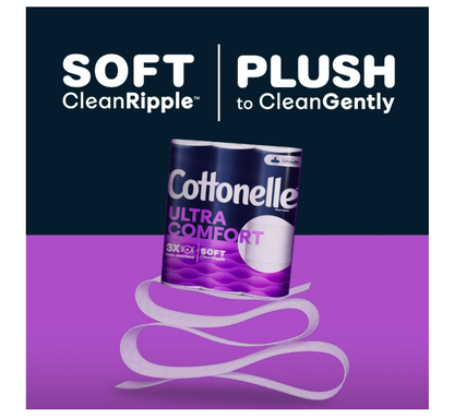 Cottonelle Ultra Comfort Care Soft Toilet Paper, 24 Family Mega Rolls